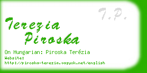 terezia piroska business card