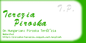 terezia piroska business card